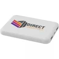   Powerbank 5000 mAh, 10 W, USB-A, USB-C, 2410E23075, Everestus, 9 x 1.4 x 6.3 cm, ABS, Alb