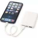 Powerbank 5000 mAh, 10 W, USB-A, USB-C, 2410E23075, Everestus, 9 x 1.4 x 6.3 cm, ABS, Alb
