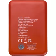   Baterie externa 5000 mAh, 10 W, USB-C, USB-A, 2509E14462, Everestus, 9x1.4x6.3 cm, ABS, Portocaliu