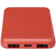   Baterie externa 5000 mAh, 10 W, USB-C, USB-A, 2509E14462, Everestus, 9x1.4x6.3 cm, ABS, Portocaliu