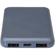   Baterie externa 5000 mAh, 10 W, USB-C, USB-A, 2509E14463, Everestus, 9x1.4x6.3 cm, ABS, Albastru hale