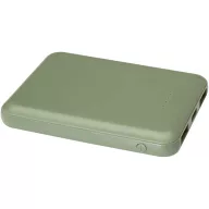   Baterie externa 5000 mAh, 10 W, USB-C, USB-A, 2509E14464, Everestus, 9x1.4x6.3 cm, ABS, Verde heather