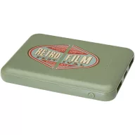   Baterie externa 5000 mAh, 10 W, USB-C, USB-A, 2509E14464, Everestus, 9x1.4x6.3 cm, ABS, Verde heather