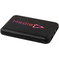   Powerbank 5000 mAh, 10 W, USB-A, USB-C, 2410E23076, Everestus, 9 x 1.4 x 6.3 cm, ABS, Negru