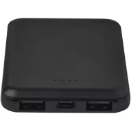   Powerbank 5000 mAh, 10 W, USB-A, USB-C, 2410E23076, Everestus, 9 x 1.4 x 6.3 cm, ABS, Negru