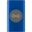 Powerbank 4000 mAh, 10 W, Wireless, USB-A, USB-C, 2410E23100, Everestus, 12 x 1 x 6.8 cm, Aluminiu, Albastru royal