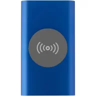   Powerbank 4000 mAh, 10 W, Wireless, USB-A, USB-C, 2410E23100, Everestus, 12 x 1 x 6.8 cm, Aluminiu, Albastru royal