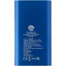 Powerbank 4000 mAh, 10 W, Wireless, USB-A, USB-C, 2410E23100, Everestus, 12 x 1 x 6.8 cm, Aluminiu, Albastru royal