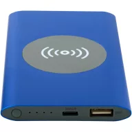   Powerbank 4000 mAh, 10 W, Wireless, USB-A, USB-C, 2410E23100, Everestus, 12 x 1 x 6.8 cm, Aluminiu, Albastru royal