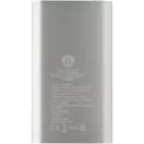 Powerbank 4000 mAh, 10 W, Wireless, USB-A, USB-C, 2410E23101, Everestus, 12 x 1 x 6.8 cm, Aluminiu, Argintiu