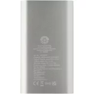   Powerbank 4000 mAh, 10 W, Wireless, USB-A, USB-C, 2410E23101, Everestus, 12 x 1 x 6.8 cm, Aluminiu, Argintiu