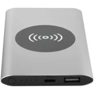   Powerbank 4000 mAh, 10 W, Wireless, USB-A, USB-C, 2410E23101, Everestus, 12 x 1 x 6.8 cm, Aluminiu, Argintiu