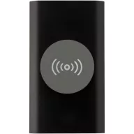   Powerbank 4000 mAh, 10 W, Wireless, USB-A, USB-C, 2410E23102, Everestus, 12 x 1 x 6.8 cm, Aluminiu, Negru