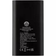   Powerbank 4000 mAh, 10 W, Wireless, USB-A, USB-C, 2410E23102, Everestus, 12 x 1 x 6.8 cm, Aluminiu, Negru