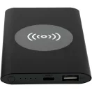 Powerbank 4000 mAh, 10 W, Wireless, USB-A, USB-C, 2410E23102, Everestus, 12 x 1 x 6.8 cm, Aluminiu, Negru
