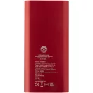 Powerbank 8000 mAh, 10 W, Wireless, USB-A, USB-C, 2410E23103, Everestus, 15 x 1.2 x 7.4 cm, Aluminiu, Rosu
