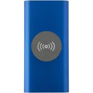   Powerbank 8000 mAh, 10 W, Wireless, USB-A, USB-C, 2410E23104, Everestus, 15 x 1.2 x 7.4 cm, Aluminiu, Albastru royal