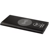   Powerbank 8000 mAh, 10 W, Wireless, USB-A, USB-C, 2410E23106, Everestus, 15 x 1.2 x 7.4 cm, Aluminiu, Negru