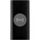 Powerbank 8000 mAh, 10 W, Wireless, USB-A, USB-C, 2410E23106, Everestus, 15 x 1.2 x 7.4 cm, Aluminiu, Negru