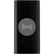   Powerbank 8000 mAh, 10 W, Wireless, USB-A, USB-C, 2410E23106, Everestus, 15 x 1.2 x 7.4 cm, Aluminiu, Negru