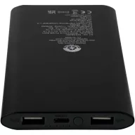   Powerbank 8000 mAh, 10 W, Wireless, USB-A, USB-C, 2410E23106, Everestus, 15 x 1.2 x 7.4 cm, Aluminiu, Negru