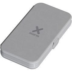   Incarcator wireless, 15 W, 2410E24634, Xtorm, 15.3 x 2.1 x 8.5 cm, Piele ecologica, Gri
