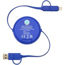 Cablu de incarcare 5-in-1, 2502E14448, Everestus, 150 x ⌀0.8 cm, Aluminiu, ABS, Albastru royal