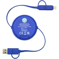   Cablu de incarcare 5-in-1, 2502E14448, Everestus, 150 x ⌀0.8 cm, Aluminiu, ABS, Albastru royal