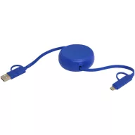   Cablu de incarcare 5-in-1, 2502E14448, Everestus, 150 x ⌀0.8 cm, Aluminiu, ABS, Albastru royal