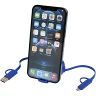   Cablu de incarcare 5-in-1, 2502E14448, Everestus, 150 x ⌀0.8 cm, Aluminiu, ABS, Albastru royal