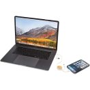 Cablu de incarcare 5-in-1, 2502E14483, Everestus, 30 x ⌀0.9 cm, Bambus, ABS, Alb