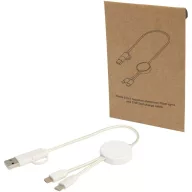   Cablu de incarcare 5-in-1, 2502E14487, Everestus, 30 x 0.8 x ⌀3.5 cm, ABS, Alb
