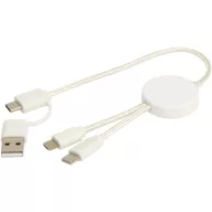   Cablu de incarcare 5-in-1, 2502E14487, Everestus, 30 x 0.8 x ⌀3.5 cm, ABS, Alb