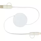 Cablu de incarcare 5-in-1, 2502E14489, Everestus, 90 x 1.3 x ⌀5.4 cm, ABS, Alb