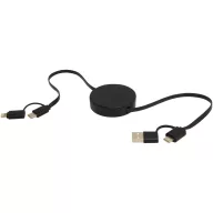   Cablu de incarcare 5-in-1, 2502E14490, Everestus, 90 x 1.3 x ⌀5.4 cm, ABS, Negru