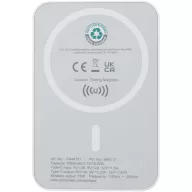   Baterie externa 5000 mAh, 15 W, USB-C, 2509E14413, Everestus, 9.6x1.4x6.4 cm, ABS, Alb