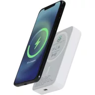   Baterie externa 10000 mAh, 15 W, USB-C, 2509E14411, Everestus, 9.6x1.4x6.4 cm, ABS, Alb