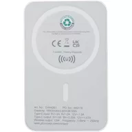   Baterie externa 10000 mAh, 15 W, USB-C, 2509E14411, Everestus, 9.6x1.4x6.4 cm, ABS, Alb