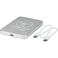   Powerbank Everestus, 2610E17995, 5000 mAh, 10.4x1x7 cm, Aluminiu, Argintiu