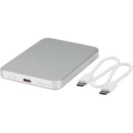   Powerbank Everestus, 2610E17995, 5000 mAh, 10.4x1x7 cm, Aluminiu, Argintiu