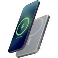   Powerbank Everestus, 2610E17996, 5000 mAh, 10.4x1x7 cm, Aluminiu, Gri Gun Metal