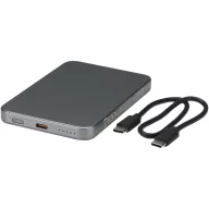  Powerbank Everestus, 2610E17996, 5000 mAh, 10.4x1x7 cm, Aluminiu, Gri Gun Metal
