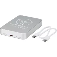   Powerbank Everestus, 2610E17993, 10000 mAh, 10.4x1.6x7 cm, Aluminiu, Argintiu