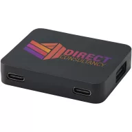   Hub usb 4 porturi, 2509E14641, Everestus, 5.3x1.1x4.3 cm, ABS, Negru