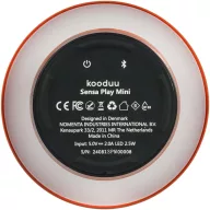   Boxa portabila, 2200 mAh, 10 W, 2509E14742, Kooduu, 13.7x16.2x13.7 cm, Otel, Plastic, Portocaliu