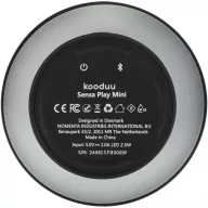   Boxa portabila, 2200 mAh, 10 W, 2509E14744, Kooduu, 13.7x16.2x13.7 cm, Otel, Plastic, Gri antracit