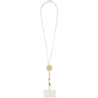   Lanyard pentru telefon, 2509E14417, Everestus, 55x1 cm, Bambus, Alb