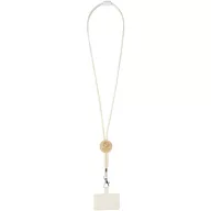  Lanyard pentru telefon, 2509E14417, Everestus, 55x1 cm, Bambus, Alb