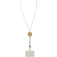   Lanyard pentru telefon, 2509E14417, Everestus, 55x1 cm, Bambus, Alb