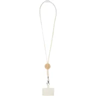   Lanyard pentru telefon, 2509E14417, Everestus, 55x1 cm, Bambus, Alb